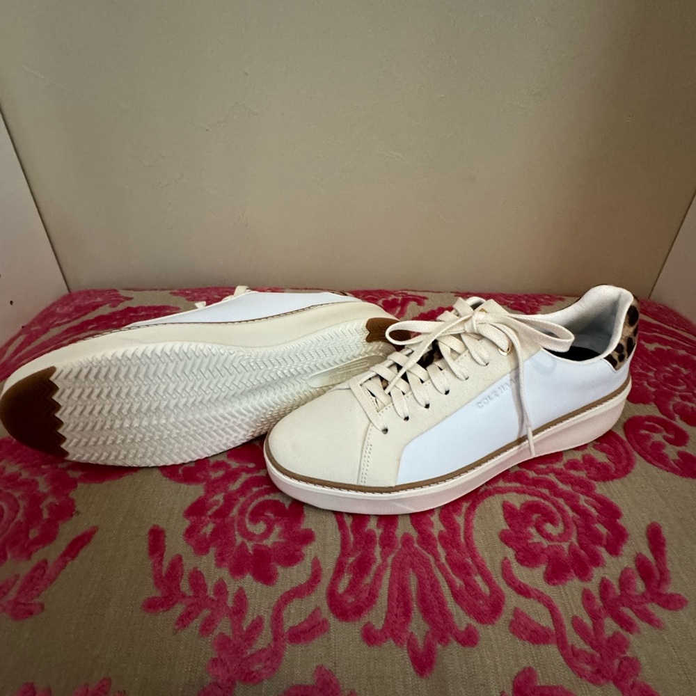 Cole Hahn Grand Series Leopard Print Sneakers - Picture 2 of 3